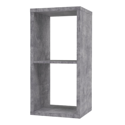 Mauro 1 Shelf Storage Unit in Concrete Grey – FTG, view 3