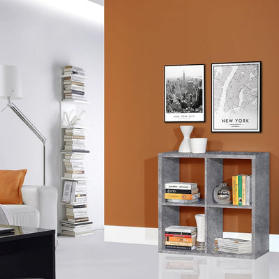 Mauro 2x2 Storage Unit in Concrete Grey – FTG, view 2