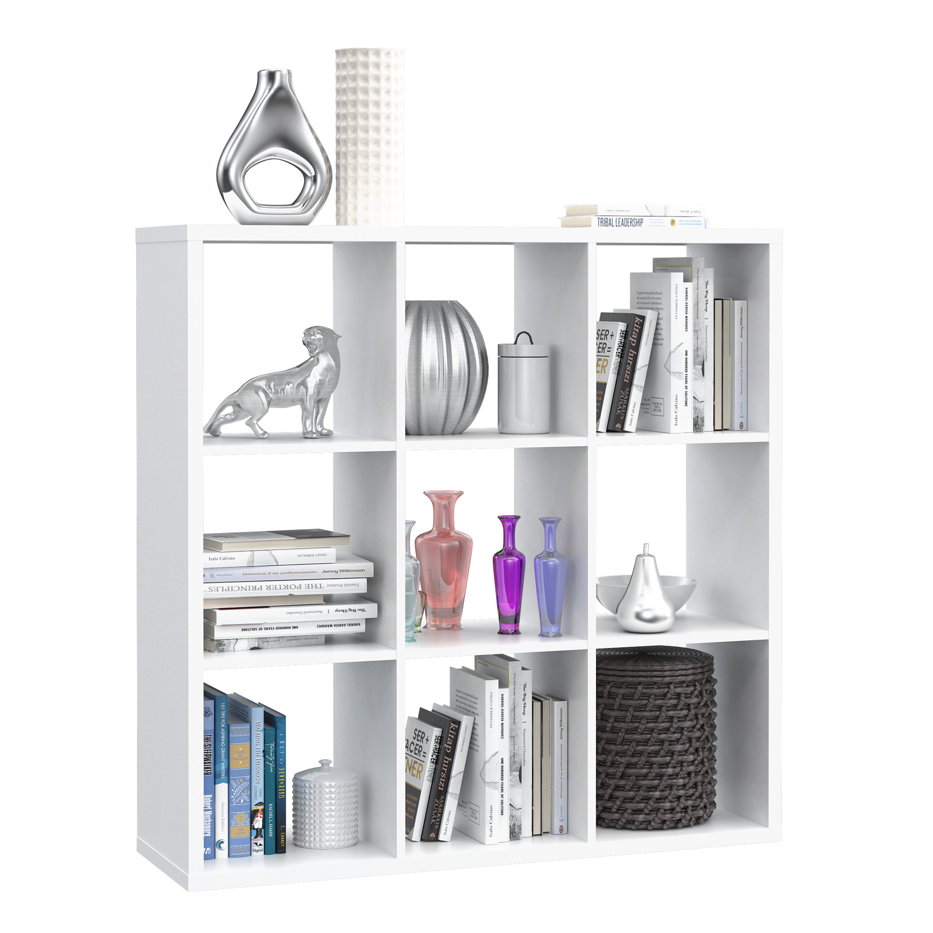 Mauro 3x3 Storage Unit in Matt White – FTG, view 5