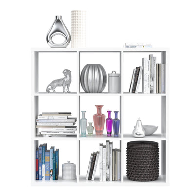 Mauro 3x3 Storage Unit in Matt White – FTG, view 6