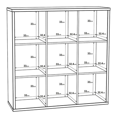 Mauro 3x3 Storage Unit in Matt White – FTG, view 8