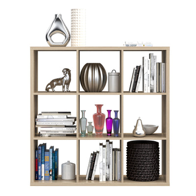 Mauro 3x3 Storage Unit in Sonoma Oak – FTG, view 4