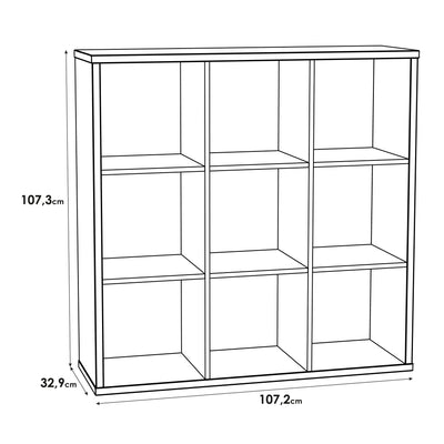Mauro 3x3 Storage Unit in Sonoma Oak – FTG, view 5