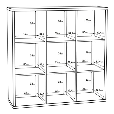 Mauro 3x3 Storage Unit in Sonoma Oak – FTG, view 6