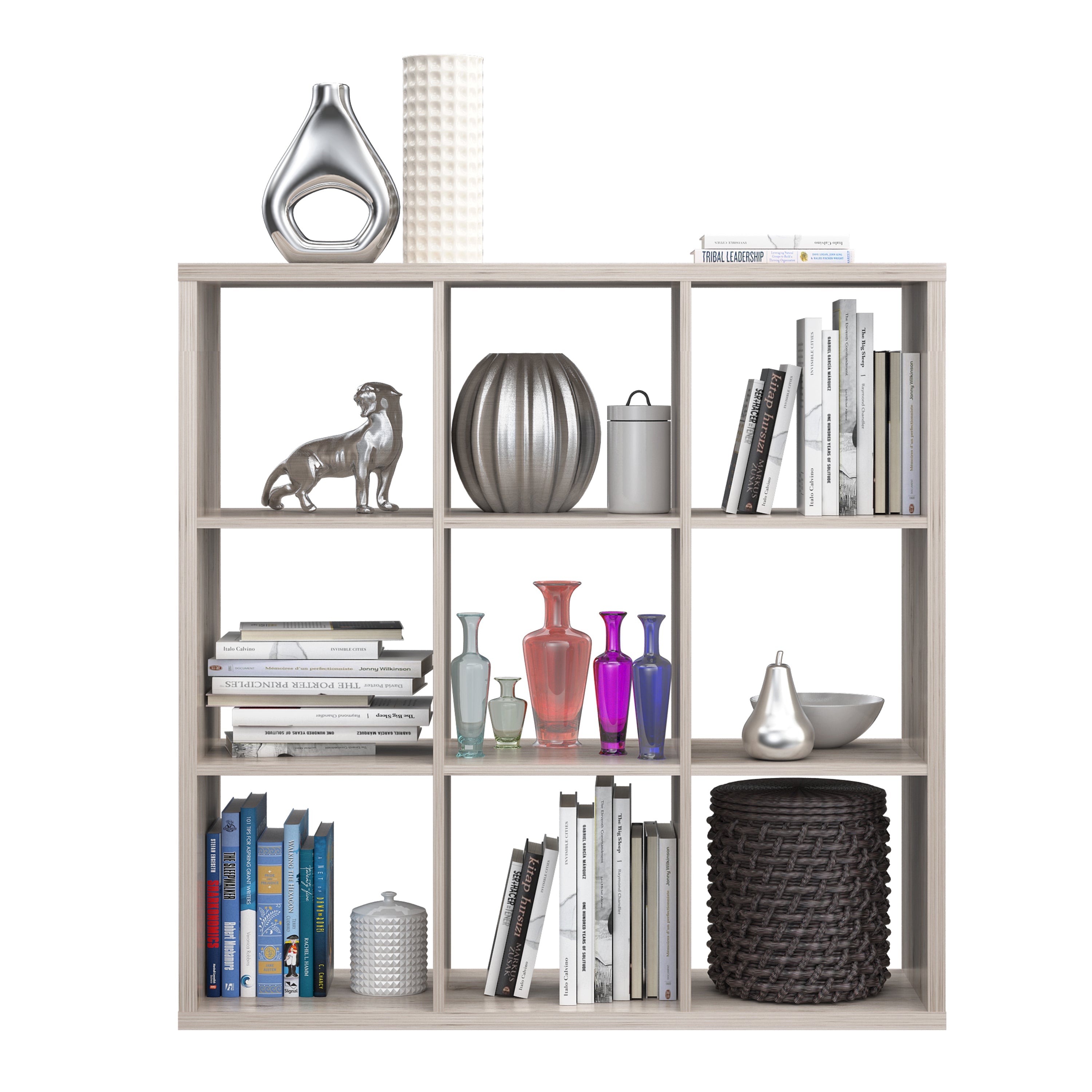 Mauro 3x3 Storage Unit in Sand Oak – FTG, view 4