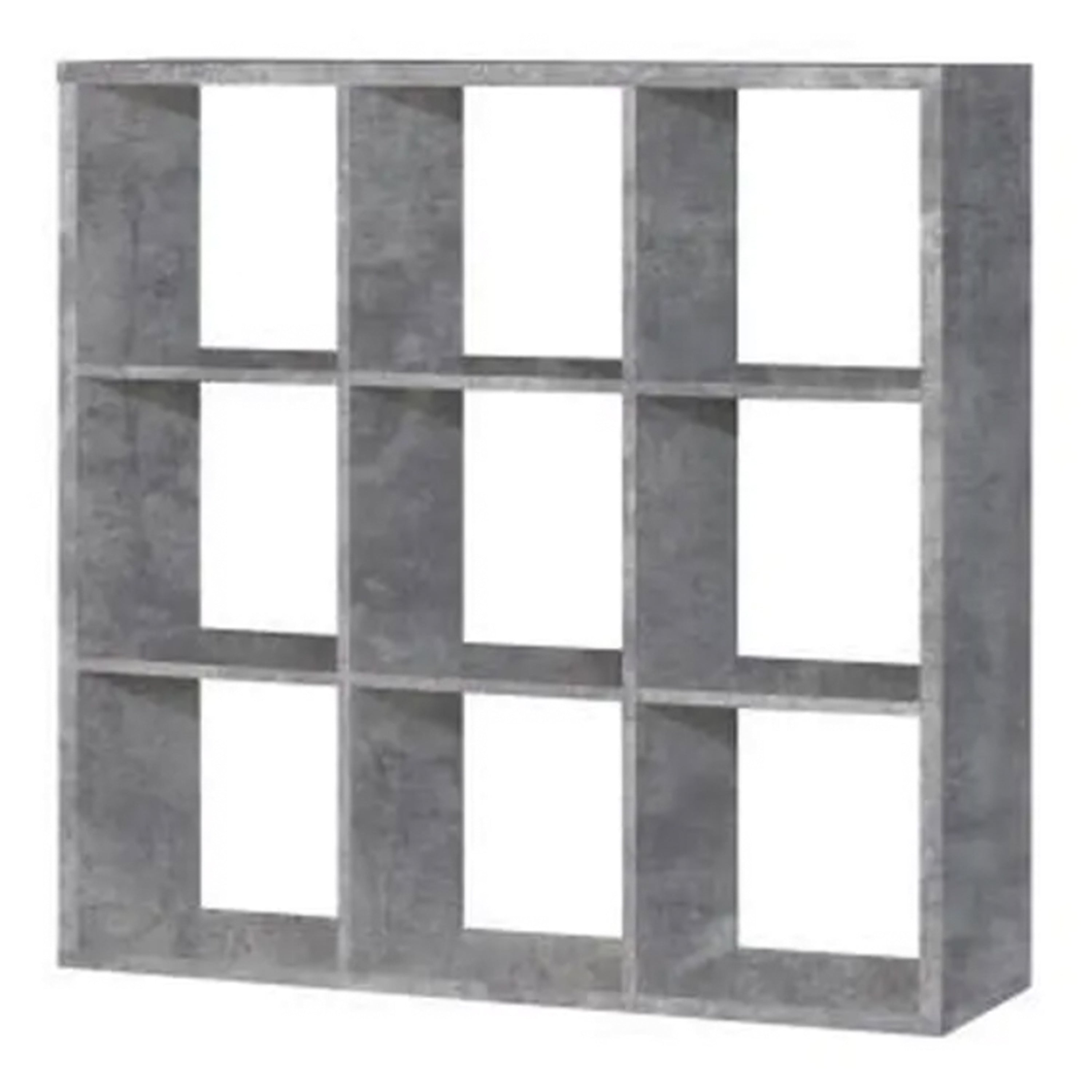 Mauro 3x3 Storage Unit in Concrete Grey – FTG, view 2