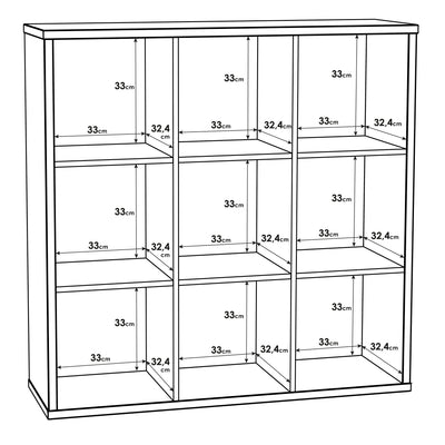 Mauro 3x3 Storage Unit in Concrete Grey – FTG, view 4
