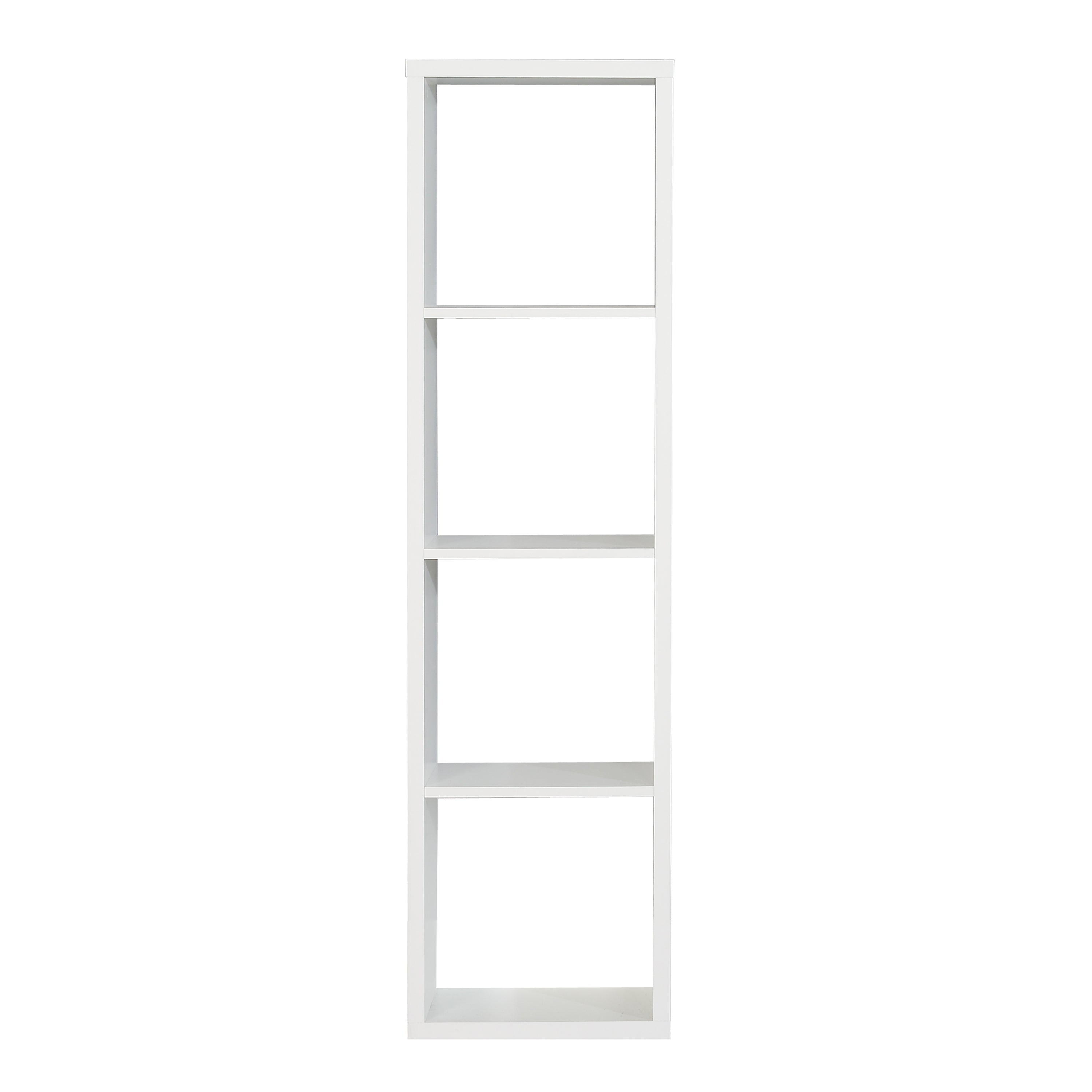 Mauro 3 Shelves Storage Unit in Matt White – FTG, view 2