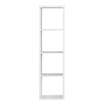 Mauro 3 Shelves Storage Unit in Matt White – FTG, view 2