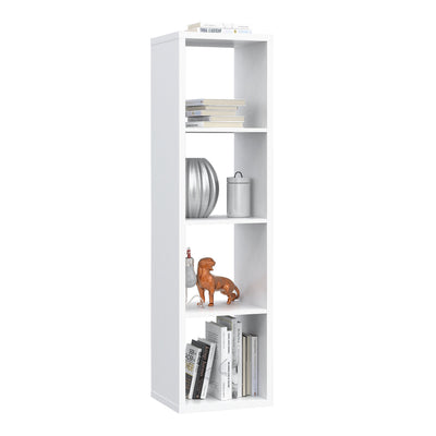 Mauro 3 Shelves Storage Unit in Matt White – FTG, view 5
