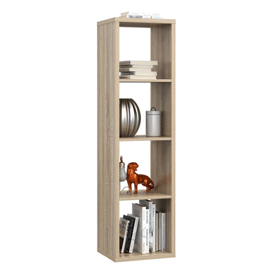Mauro 3 Shelves Storage Unit in Sonoma Oak – FTG, view 4
