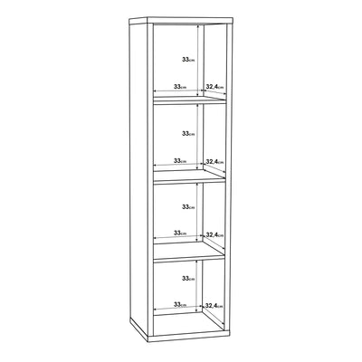 Mauro 3 Shelves Storage Unit in Sonoma Oak – FTG, view 7