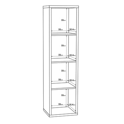 Mauro 3 Shelves Storage Unit in Sand Oak – FTG, view 6
