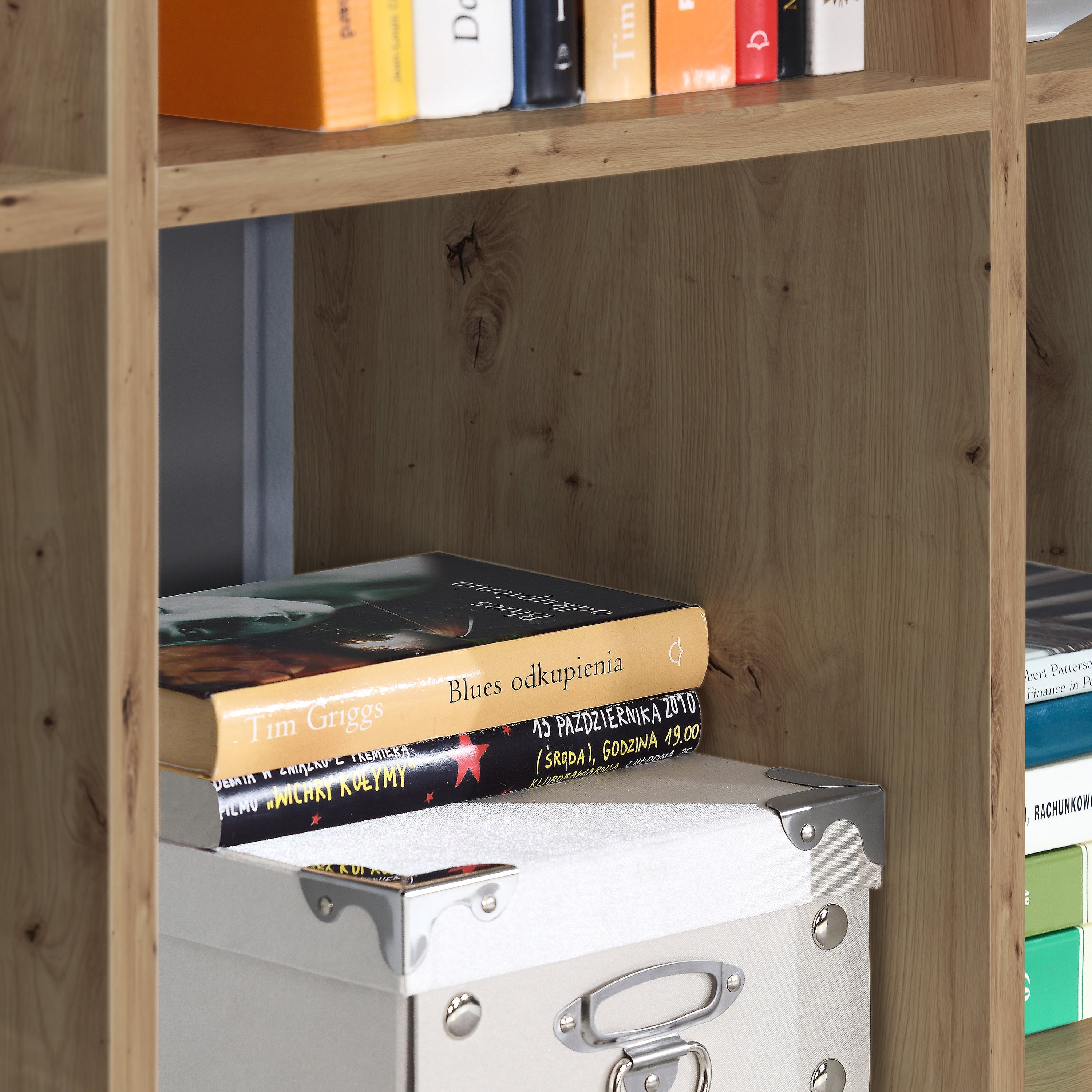 Mauro 3 Shelves Storage Unit in Artisan Oak – FTG, view 6