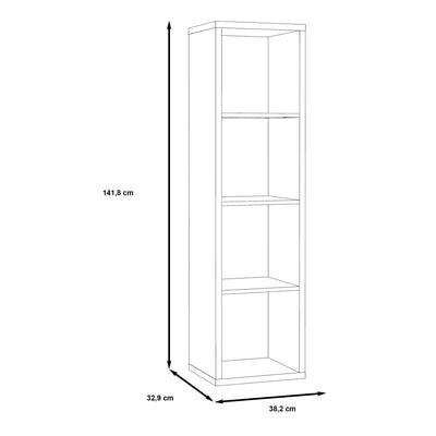 Mauro 3 Shelves Storage Unit in Artisan Oak – FTG, view 7