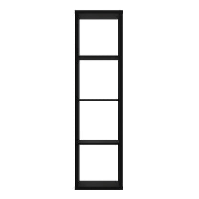 Mauro 3 Shelves Storage Unit in Matt Black – FTG, view 2