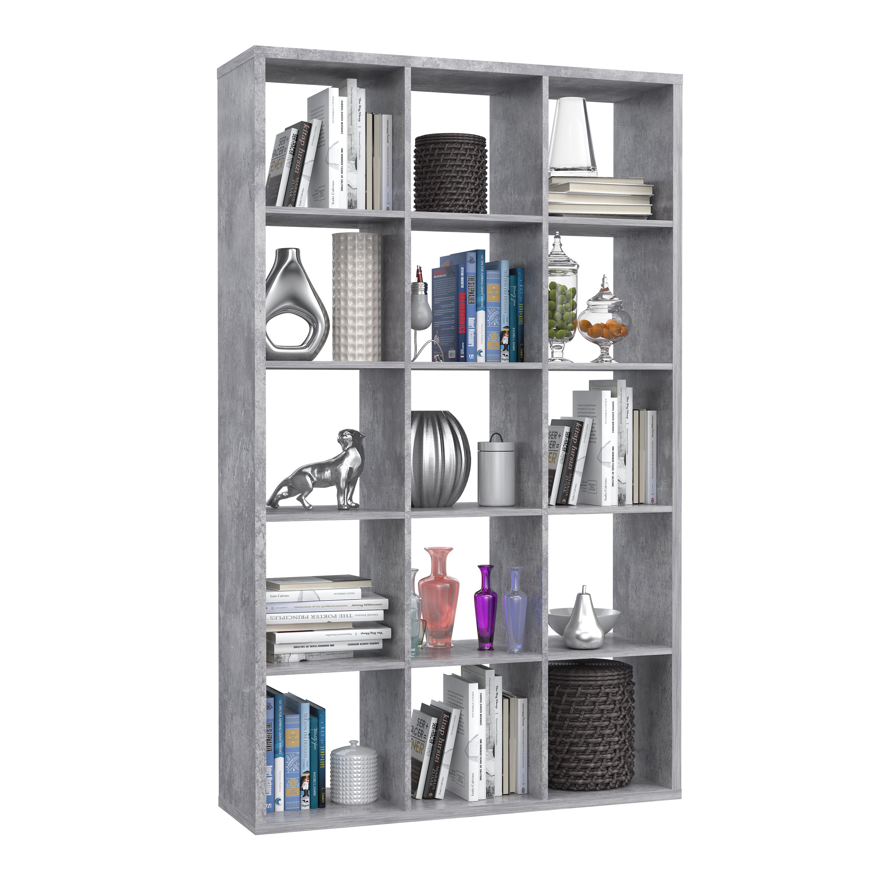 Mauro 3x5 Storage Unit in Concrete Grey – FTG, view 3