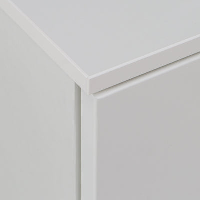 Sienna Abstract Chest of in White/White High Gloss – FTG, view 8
