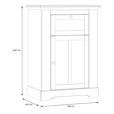 Illopa Chest of Drawers in Oak Nelson/Snowy Oak – FTG, view 8