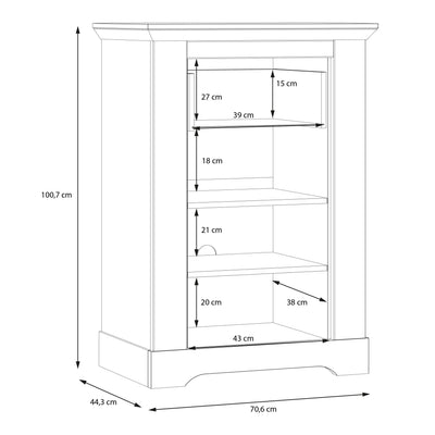 Illopa Chest of Drawers in Oak Nelson/Snowy Oak – FTG, view 9