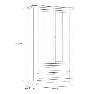Illoppa Display Cabinet in Snowy Oak/Oak Nelson – FTG, view 7