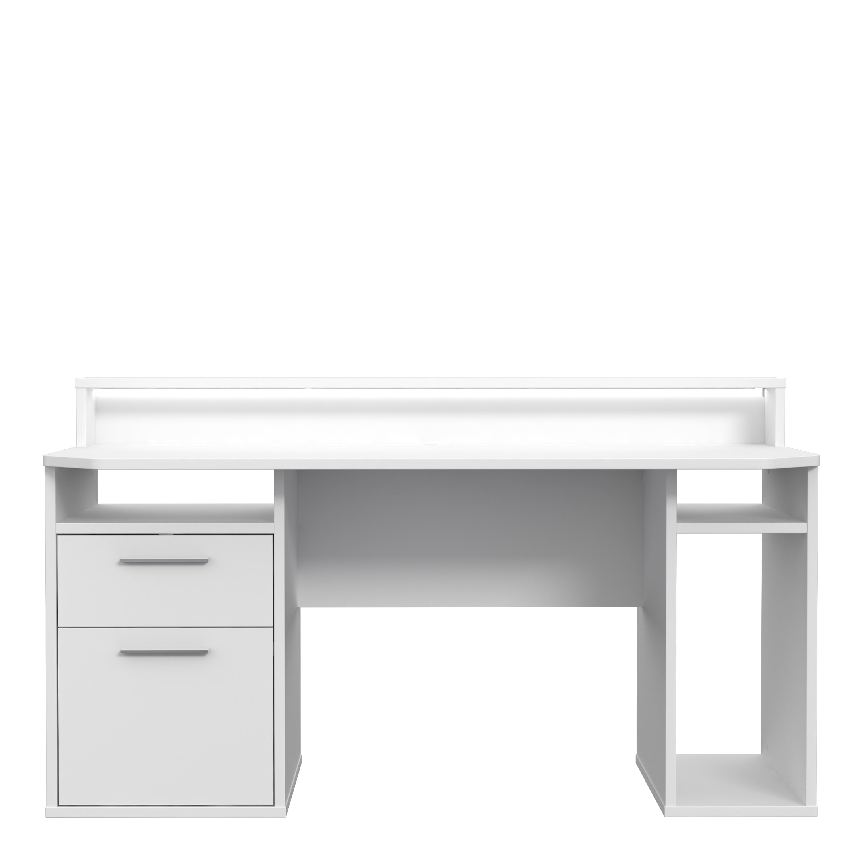 Tezaur White Gaming Desk with Colour Changing LED – FTG, view 2