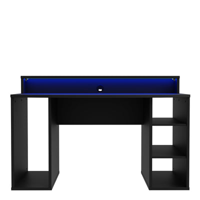 Tezaur Black Gaming Desk with Colour Changing LED – FTG, view 4