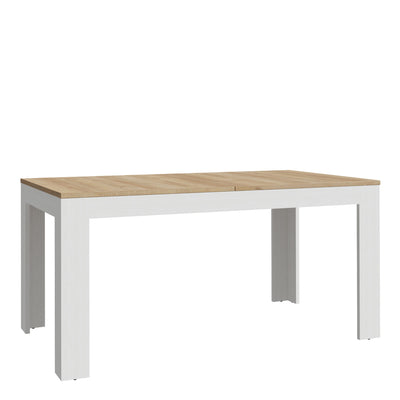 Bohol Extending Dining Table 160-207cm in Riviera Oak/White – FTG