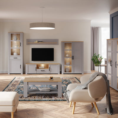 Bohol TV Unit Inc. LED Light in Riviera Oak/Grey Oak – FTG, view 5