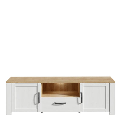 Bohol TV Unit inc. LED Light in Riviera Oak/White – FTG, view 2