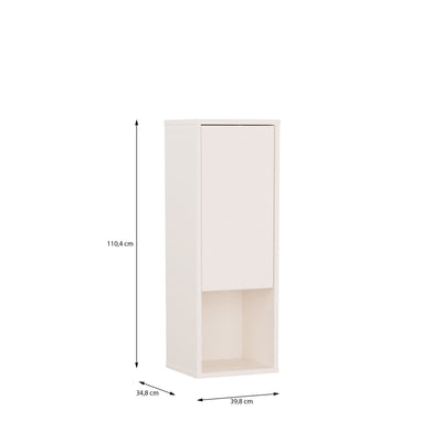Alice Springs Narrow Cupboard with 1 Door Push-to-Open in Sand