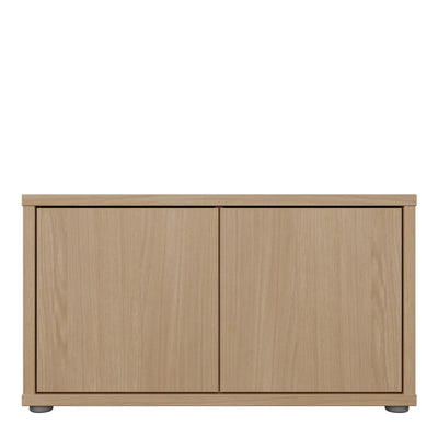 Alice Springs Bench with 2 Doors Push-to-Open in Elegancia Oak