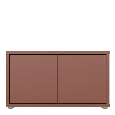 Alice Springs Bench with 2 Doors Push-to-Open in Terracotta