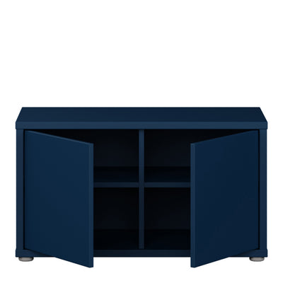Alice Springs Bench with 2 Doors Push-to-Open in Night Blue
