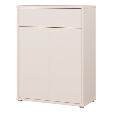 Alice Springs Shoe Cabinet with 2 Doors Push-to-Open & 1 Drawer Push-to-Open in Sand