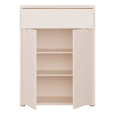 Alice Springs Shoe Cabinet with 2 Doors Push-to-Open & 1 Drawer Push-to-Open in Sand