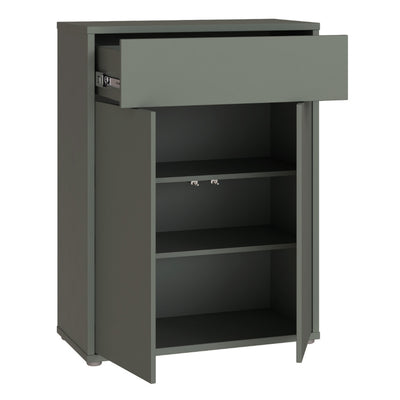 Alice Springs Shoe Cabinet with 2 Doors Push-to-Open & 1 Drawer Push-to-Open in Sage Green