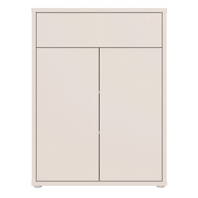 Alice Springs Compact Shoe Cabinet with 2 Doors Push-to-Open & 1 Drawer Push-to-Open in Sand