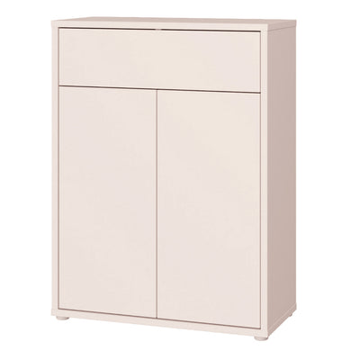 Alice Springs Compact Shoe Cabinet with 2 Doors Push-to-Open & 1 Drawer Push-to-Open in Sand