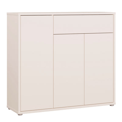 Alice Springs Shoe Cabinet with 3 Doors Push-to-Open & 1 Drawer Push-to-Open in Sand