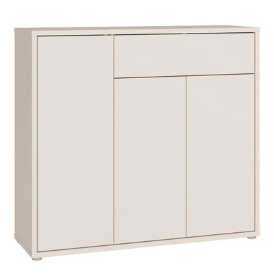 Alice Springs Sideboard with 3 Doors Push-to-Open & 1 Drawer Push-to-Open in Sand