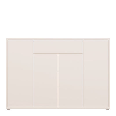 Alice Springs Shoe Cabinet with 4 Doors Push-to-Open & 1 Drawer Push-to-Open in Sand