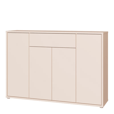 Alice Springs Sideboard with 4 Doors Push-to-Open & 1 Centralised Drawer Push-to-Open in Sand