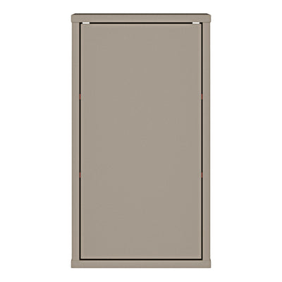 Alice Springs Hanging Storage Cupboard with 1 Door Push-to-Open in Taupe