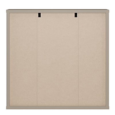 Alice Springs Hanging Mirror Cupboard with 3 Doors Push-to-Open in Taupe