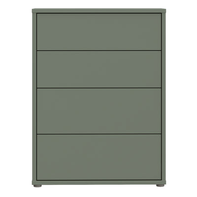 Alice Springs 4 Drawer Chest with Push-to-Open Drawers in Sage Green