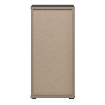 Alice Springs Low Bathroom Storage Cabinet with 1 Door Push-to-Open & 1 Drawer Push-to-Open in Taupe