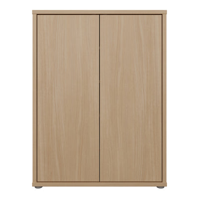 Alice Springs Shoe Cabinet with 2 Doors Push-to-Open in Elegancia Oak