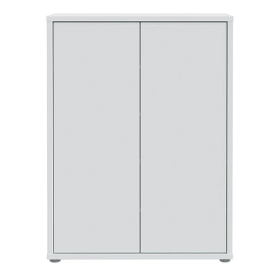 Alice Springs Shoe Cabinet with 2 Doors Push-to-Open in Light Grey