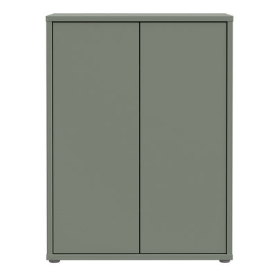 Alice Springs Shoe Cabinet with 2 Doors Push-to-Open in Sage Green